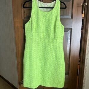 J. Crew Green Sheath Halter Mini Dress